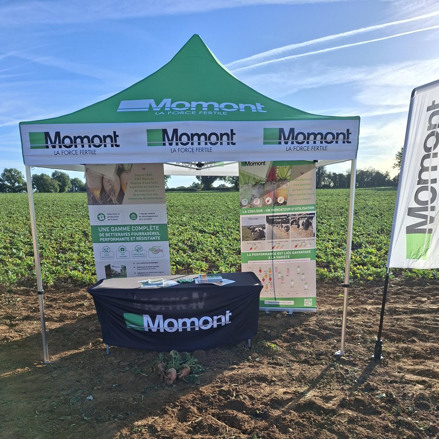 Stand MOMONT à la Journée technique betterave fourragère